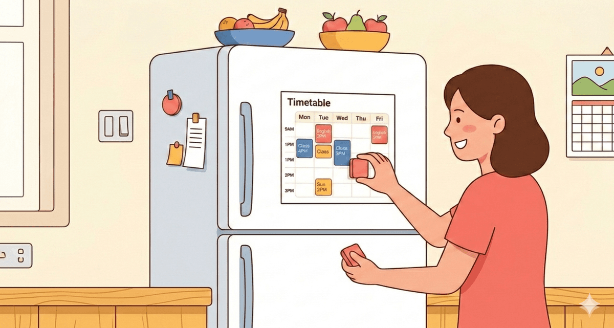 냉장고에 붙이면